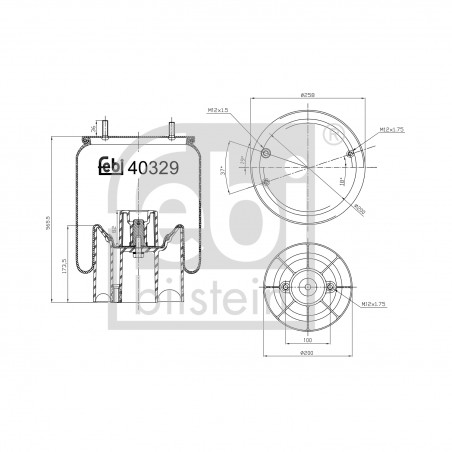 Oro pagalvė MERITOR, ROR, ROCKWELL