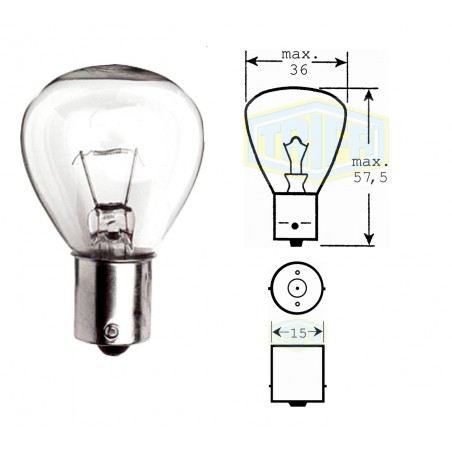 Lemputė 45W 24V BA15S,