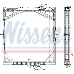 Aušinimo skysčio radiatorius Volvo, vandens radiatorius Volvo, antifrizo radiatorius Volvo, variklio radiatorius Volvo,