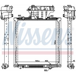 Aušinimo skysčio radiatorius MAN, vandens radiatorius MAN, antifrizo radiatorius MAN, variklio radiatorius MAN,