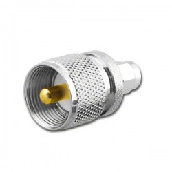 SMA Male į UHF Male adapteris, SMA Male į UHF Male jungtis, SMA Male į UHF Male racijos adapteris, 