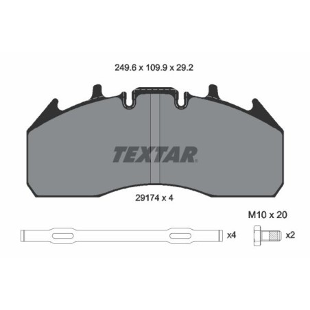 Stabdžių kaladėlės Meritor, Volvo ir Renault, Stabdžių kaladės Meritor, Volvo ir Renault, Stabdžių antdėklai Meritor, Volvo ir Renault,