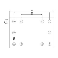 Antdėklai stabdžių 203x135(4+4)5x15 96vntSMB